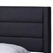 Baxton Studio Braylon Transitional Charcoal Grey Fabric and Dark Brown Finished Wood 3-Drawer Platform Bed-Full 232-13076-ZORO - alternate 4